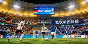 2024年欧洲杯四分之一决赛德国对阵意大利的比赛现场